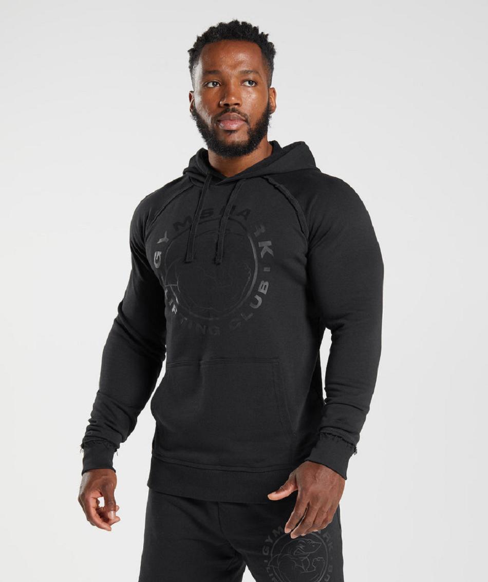 Sudadera Con Capucha Gymshark Legacy Hombre Negras | CO 3639DFM